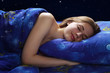 Sleeping Girl at night