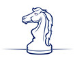Vector: chess horse icon chess horse icon