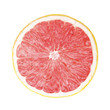 Illustration: juicy fresh cross section grapefruit on whtie background juicy fresh cross section grapefruit on whtie background