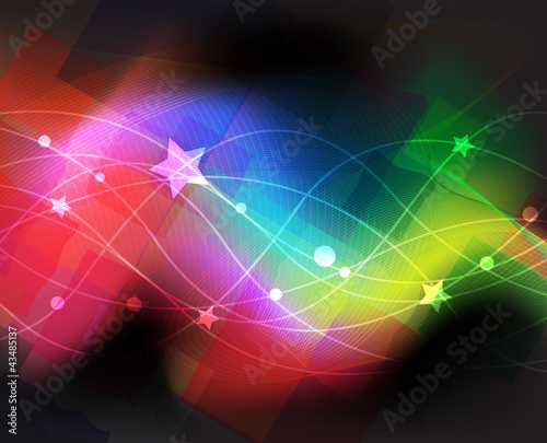 Vector: Magic lights background Magic lights background