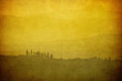 vintage tuscan landscape