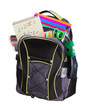 schoolbag with supplies