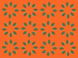 Optical illusion with circles made from green leaves