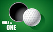Golf Ball on Edge of Hole