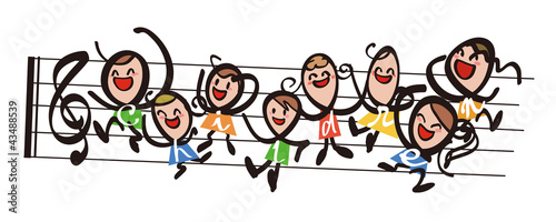 Illustration: Children - music Children - music