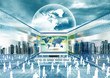 Virtual people doing business in internet