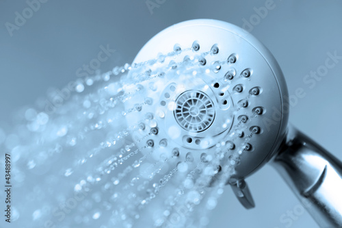 Photo: Shower with running water Shower with running water