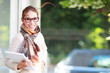 Photo: junge Frau mit wehenden Haaren junge Frau mit wehenden Haaren