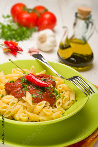 Photo: Penne all'Arrabbiata - Italian Pasta Penne all'Arrabbiata - Italian Pasta