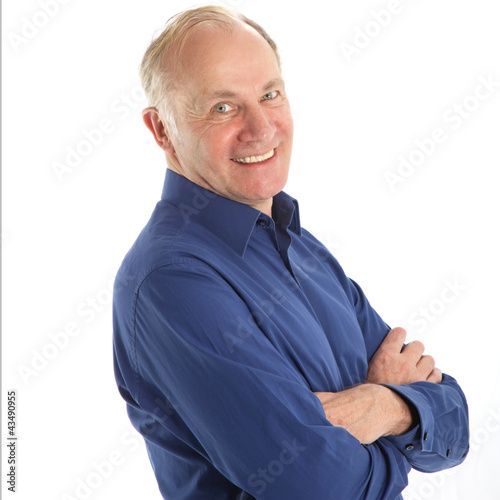 Photo: Friendly middle-aged man with a beaming smile Friendly middle-aged man with a beaming smile