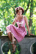 Mädchen in einem Dirndl