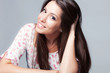 Foto: friendly smiling woman friendly smiling woman