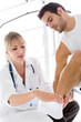 Athletic man with an injury