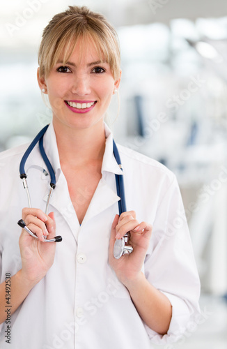 Photo: Friendly doctor smiling Friendly doctor smiling