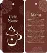 Menu for restaurant, cafe, bar, coffeehouse
