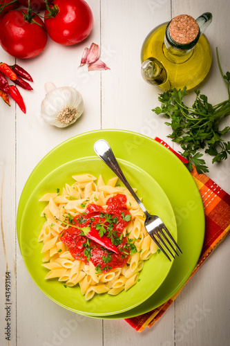 Photo: Penne all'Arrabbiata - Italian Pasta Penne all'Arrabbiata - Italian Pasta