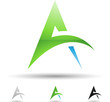 Vector: Vector illustration of abstract icons of letter A - Set 4 Vector illustration of abstract icons of letter A - Set 4