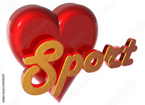 Illustration: 3D Herz - Sport 3D Herz - Sport