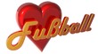 3D Herz - Fussball