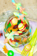 Fruchtbombe im Glas