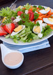 Salat mit Soße