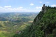 Guaita castle and landscape, San Marino, Italy
