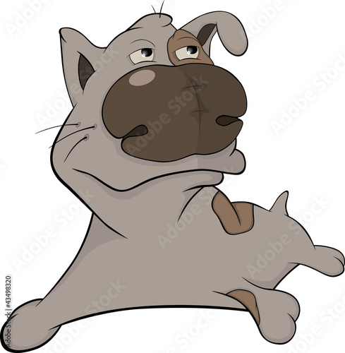 Vector: The hunting dog. Cartoon The hunting dog. Cartoon