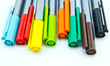 Pens on White Background
