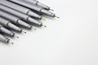 Pens on White Background