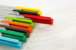 Pens on White Background