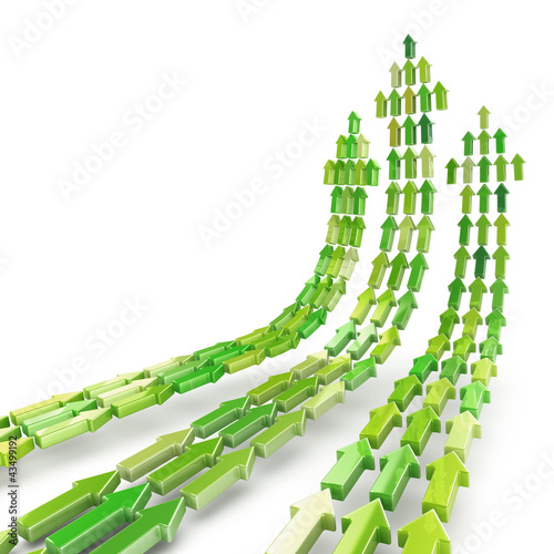 Illustration: Go green arrows Go green arrows
