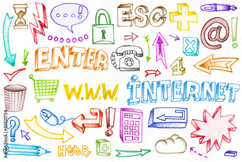 Vector: internet éléments internet éléments