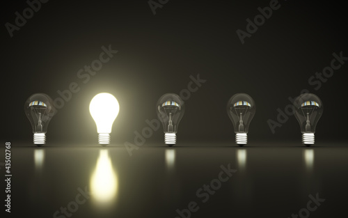 Illustration: light bulbs light bulbs