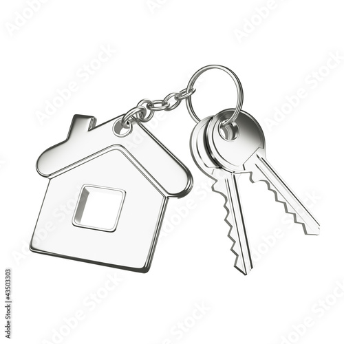 Illustration: key with key chain key with key chain