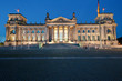 The Reichstag in Berlin at night