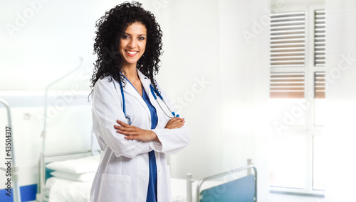 Photo: Beautiful smiling doctor portrait Beautiful smiling doctor portrait