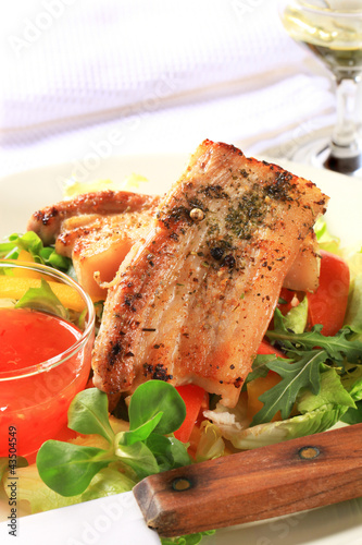 Foto: Pan fried pork belly Pan fried pork belly