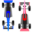 Sport car scheme top view.