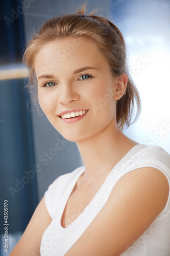 Photo: happy and smiling teenage girl happy and smiling teenage girl