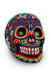 Beaded Skull isolated on white