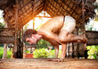 Photo: Yoga bakasana in India Yoga bakasana in India