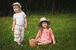 boy and girl in the forest