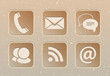 Communication web icons
