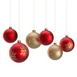 Weihnachtsbaumkugeln freigestellt