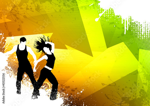 Illustration: Zumba dance fitness Zumba dance fitness
