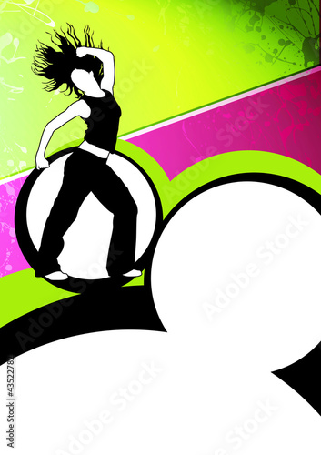 Illustration: Zumba dance fitness Zumba dance fitness