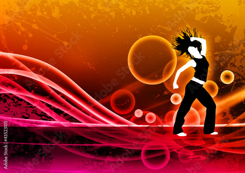Illustration: Zumba dance fitness Zumba dance fitness