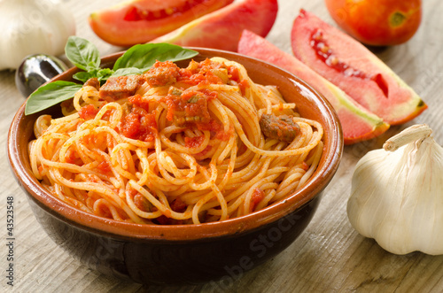 Foto: Spaghetti al ragù di carne Spaghetti al ragù di carne