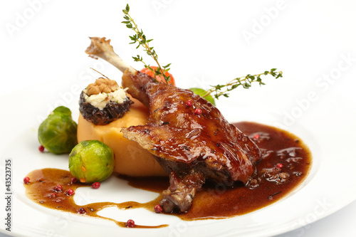 Photo: duck with potatoes duck with potatoes