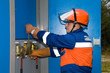 Photo: Electric power outages at the substation Electric power outages at the substation